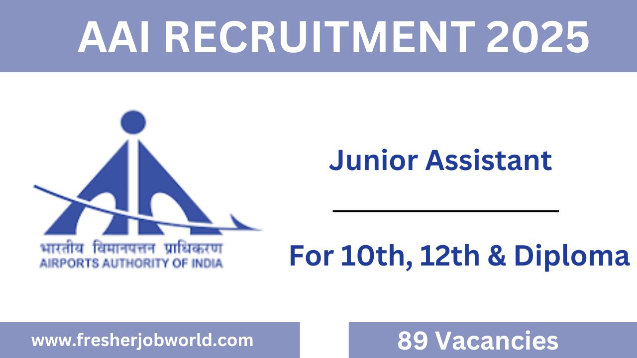 AAI Recruitment 2025 10th, 12th & Diploma Completers Can Apply 89